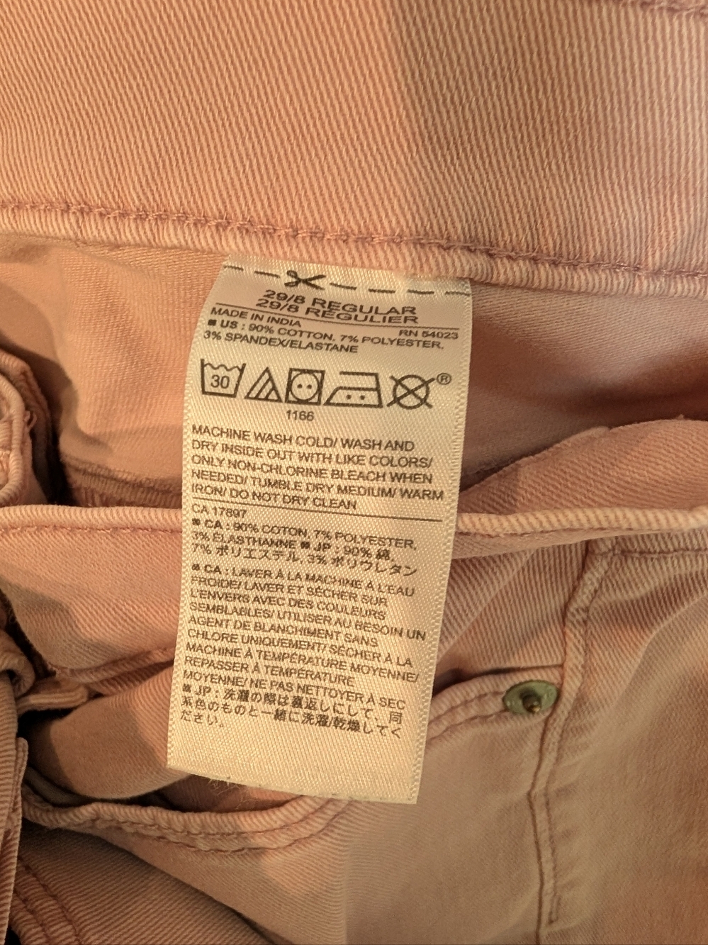 Banana Republic Size 29 8 Skinny Fit Jeans Dusty Rose Pink Fall - Picture 5 of 5